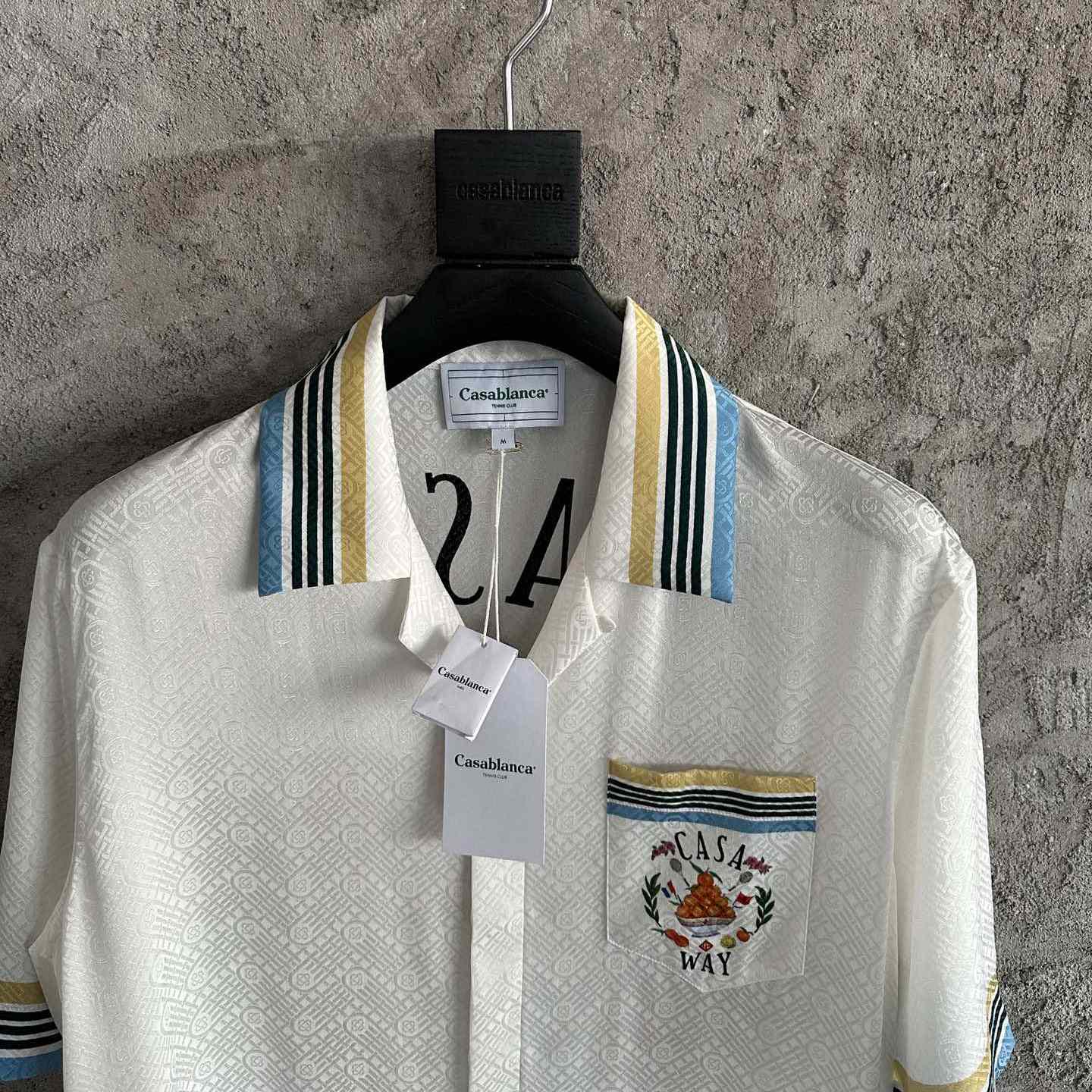 Casablanca Casa Way Shirt With Monogram - EUR FASHION