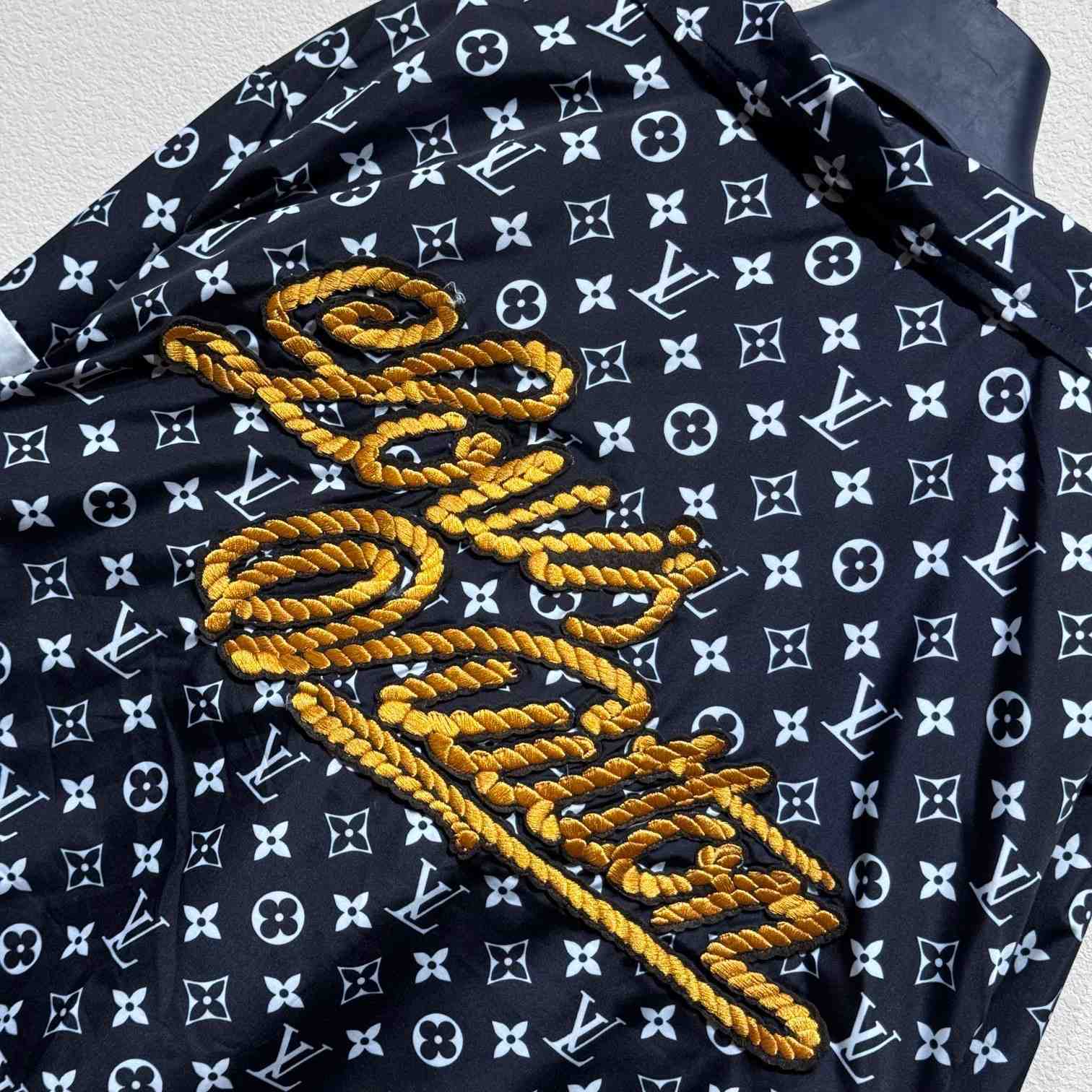 Louis Vuitton Monogram Printed Technical Track Top  1AFWJI - EUR FASHION