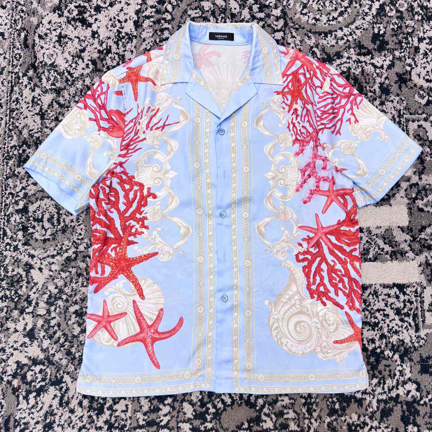 Versace Barocco Sea Silk Shirt & Shorts  - EUR FASHION