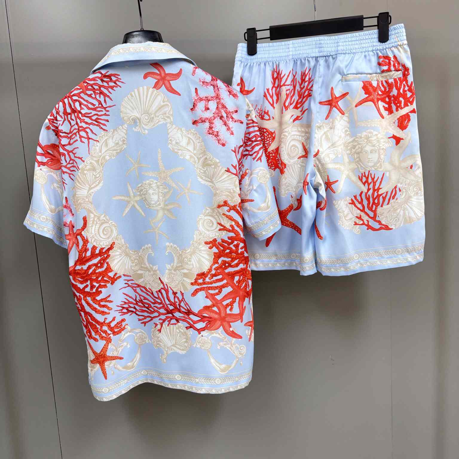 Versace Barocco Sea Silk Shirt & Shorts  - EUR FASHION