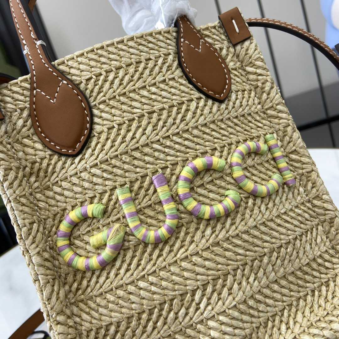 Gucci Super Mini Straw-effect Bag - EUR FASHION