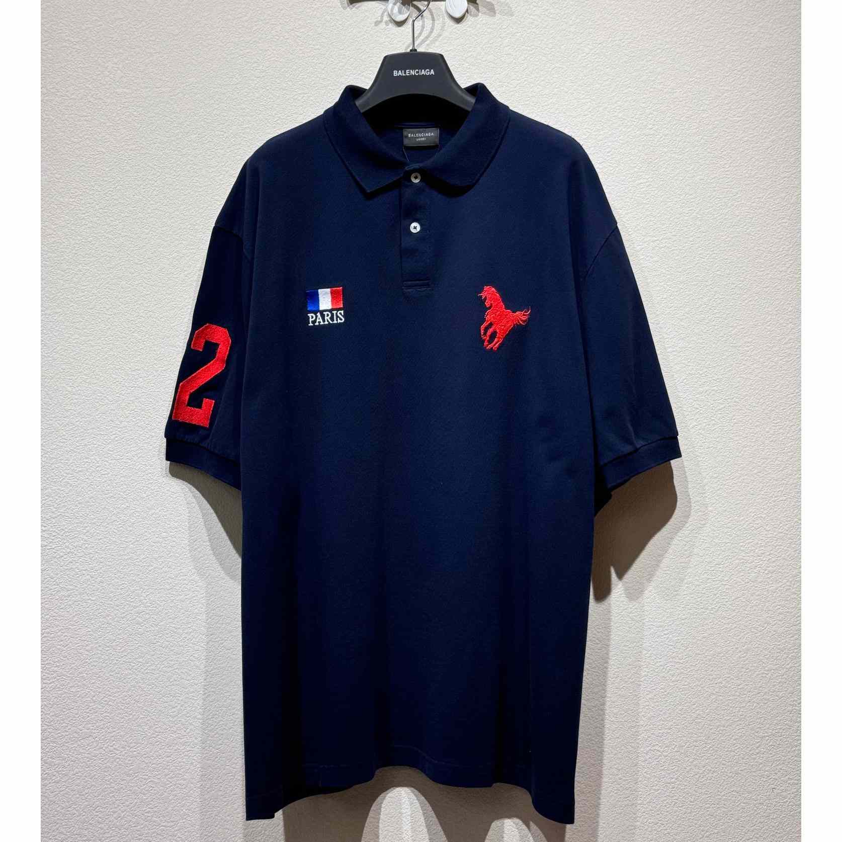 Balenciaga Polo Horse Paris Polo Shirts - EUR FASHION