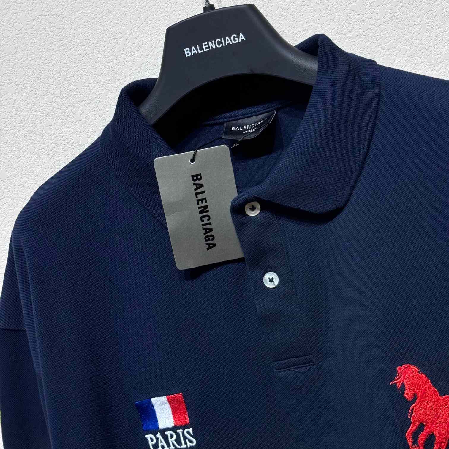 Balenciaga Polo Horse Paris Polo Shirts - EUR FASHION