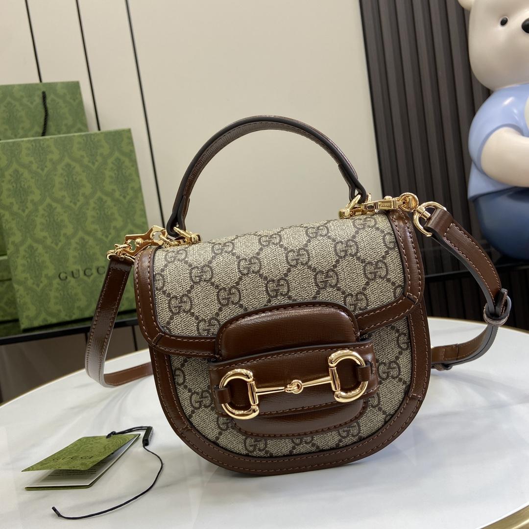 Gucci Horsebit 1955 Mini Top Handle Bag - EUR FASHION