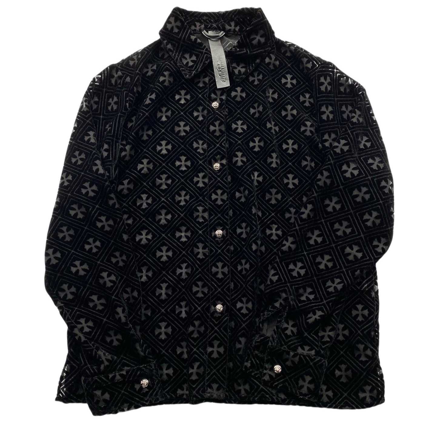 Chrome Hearts Heart Button Down Shirts  - EUR FASHION