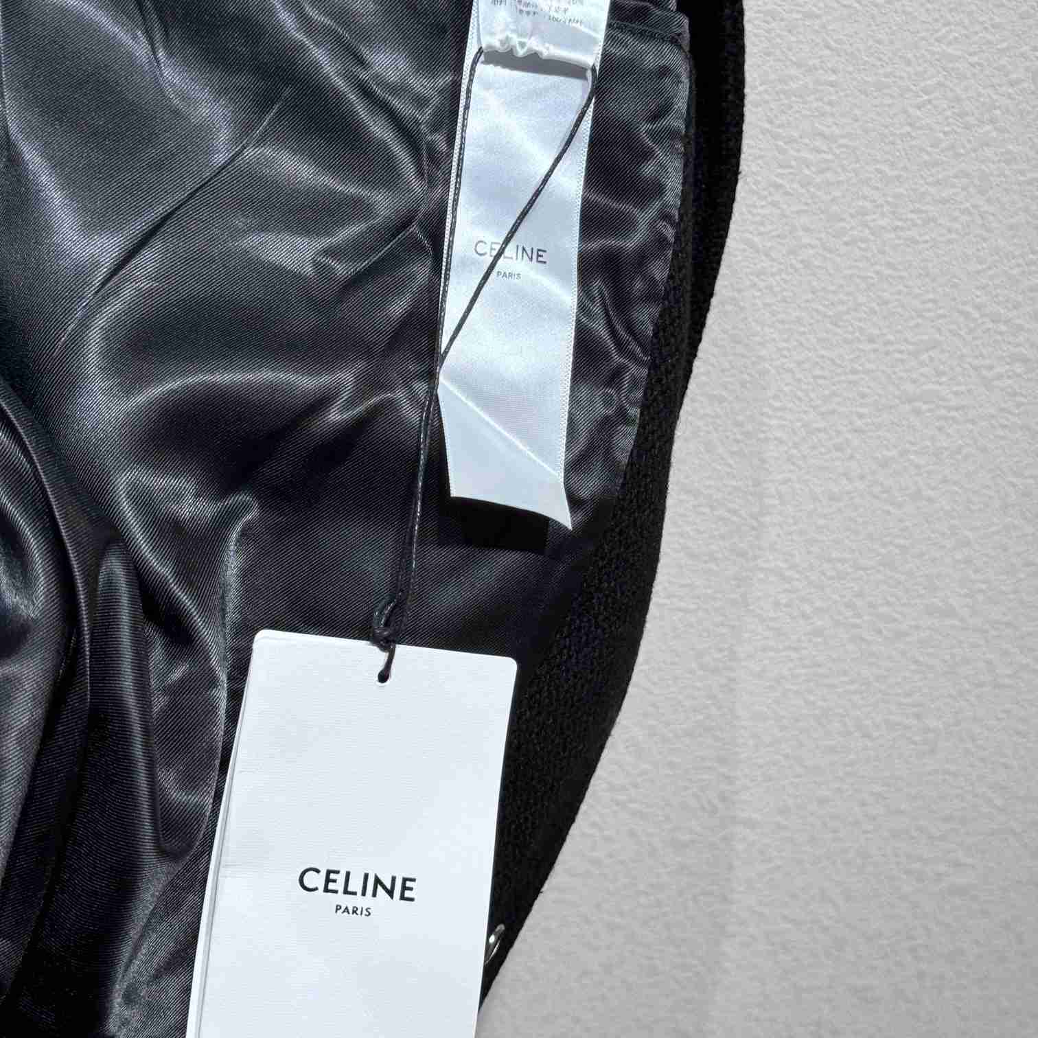 Celine Classic Teddy Jacket In Textured Wool - EUR FASHION