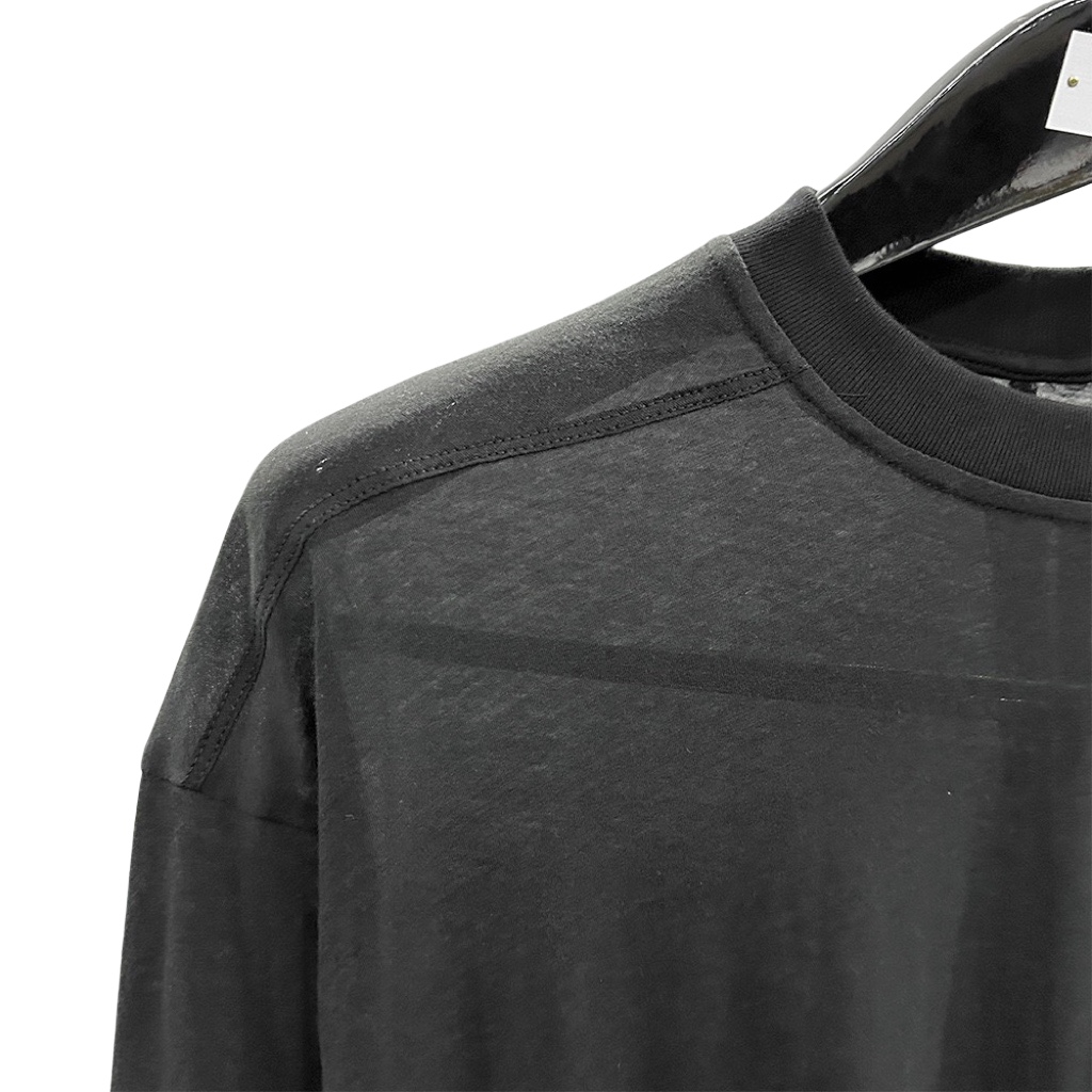 Rick Owens Black Crewneck T-Shirt - EUR FASHION