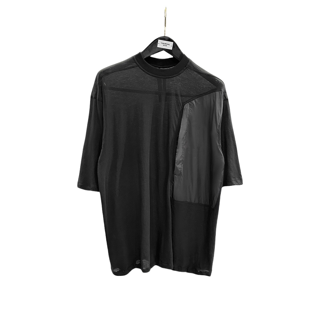 Rick Owens Black Crewneck T-Shirt - EUR FASHION