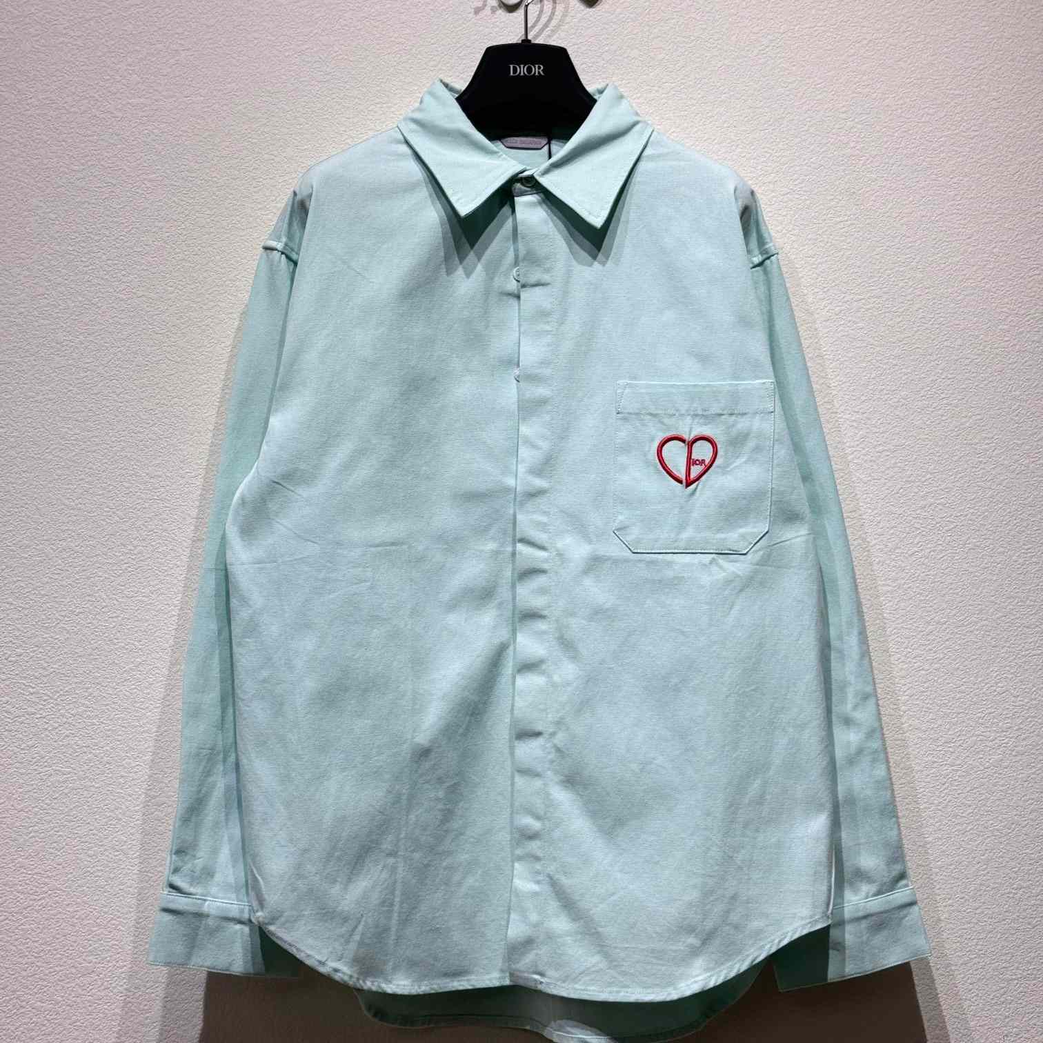 Dior CD Heart Embroidered Shirt - EUR FASHION