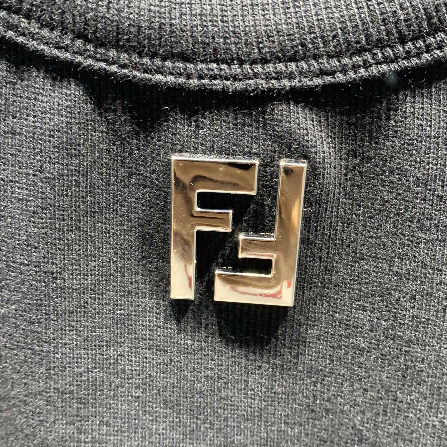 Fendi Black FF Logo Plaque Tank Top - EUR FASHION