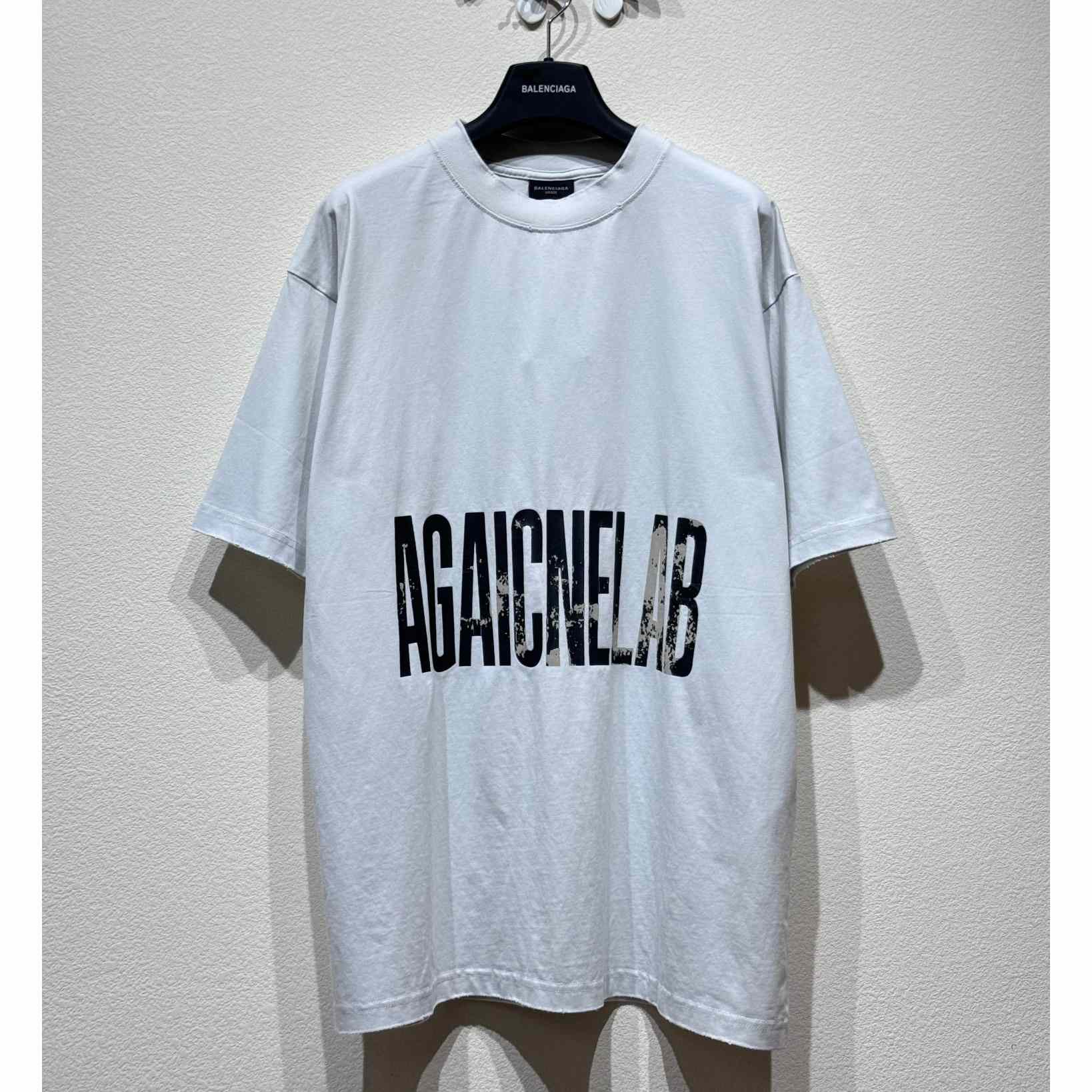 Balenciaga Agaicnelab T-Shirt Oversized Fit In White - EUR FASHION