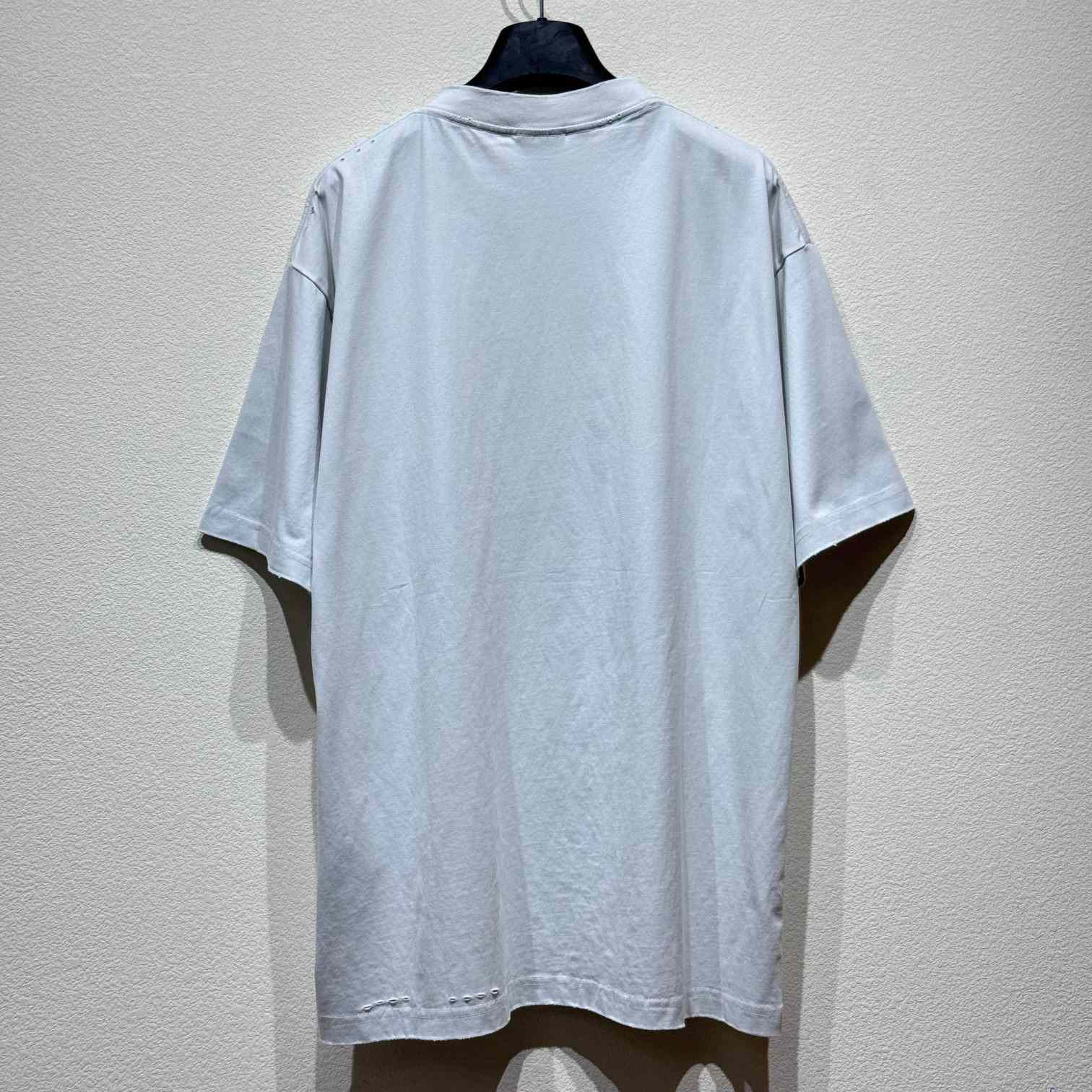 Balenciaga Agaicnelab T-Shirt Oversized Fit In White - EUR FASHION