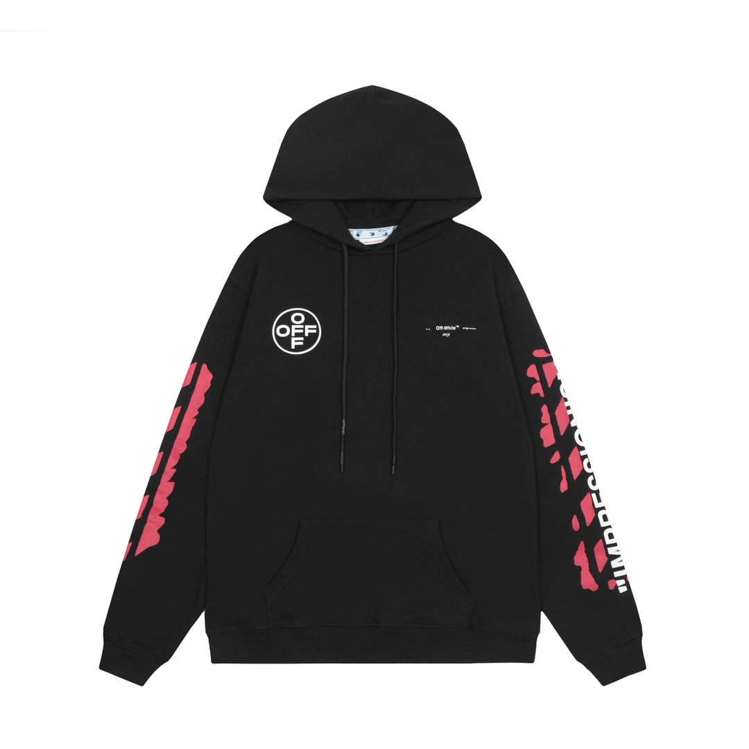 Off-White C/O Virgil Abloh Printed Cotton Hoodie - EUR FASHION