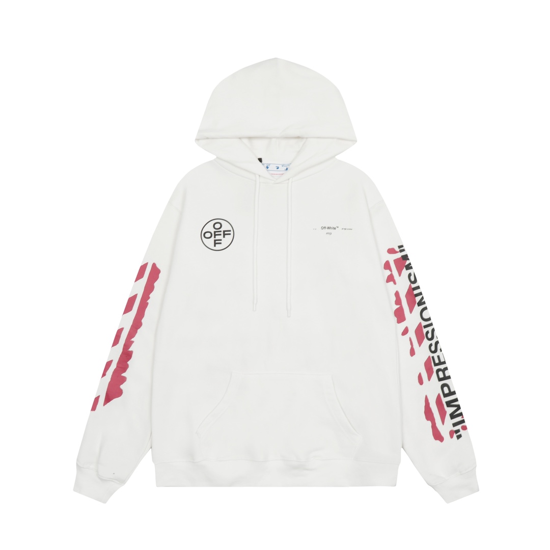 Off-White C/O Virgil Abloh Printed Cotton Hoodie - EUR FASHION