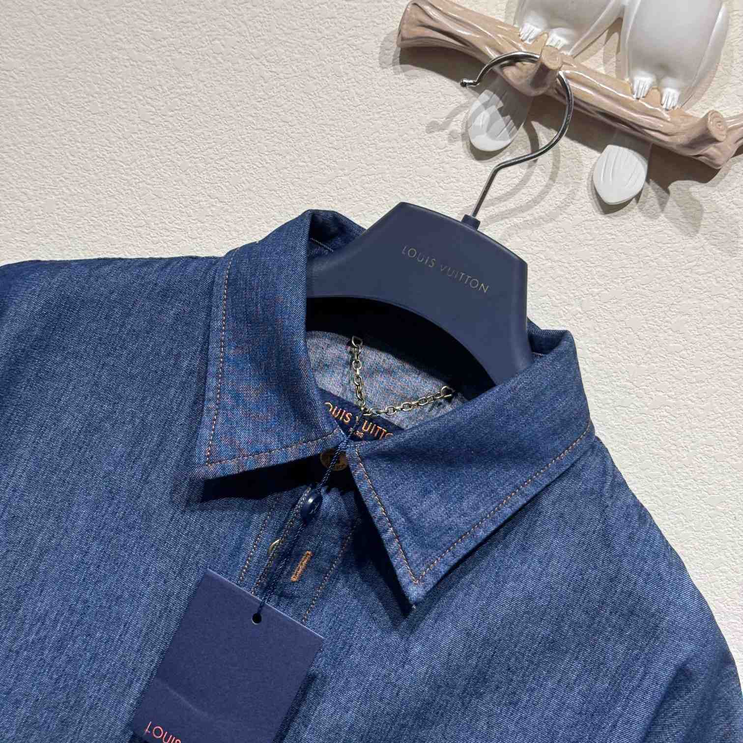 Louis Vuitton Short-Sleeved Cotton Chambray Shirt - EUR FASHION