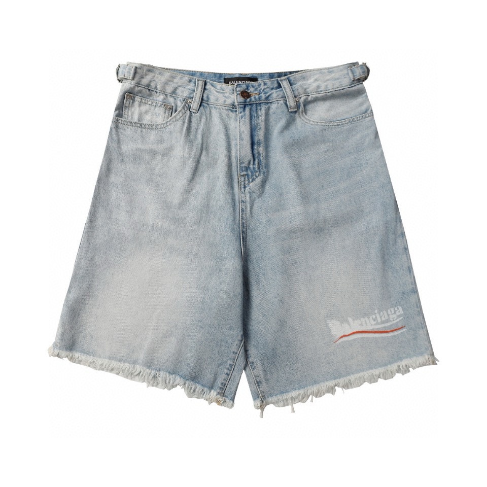 Balenciaga Denim Shorts - EUR FASHION