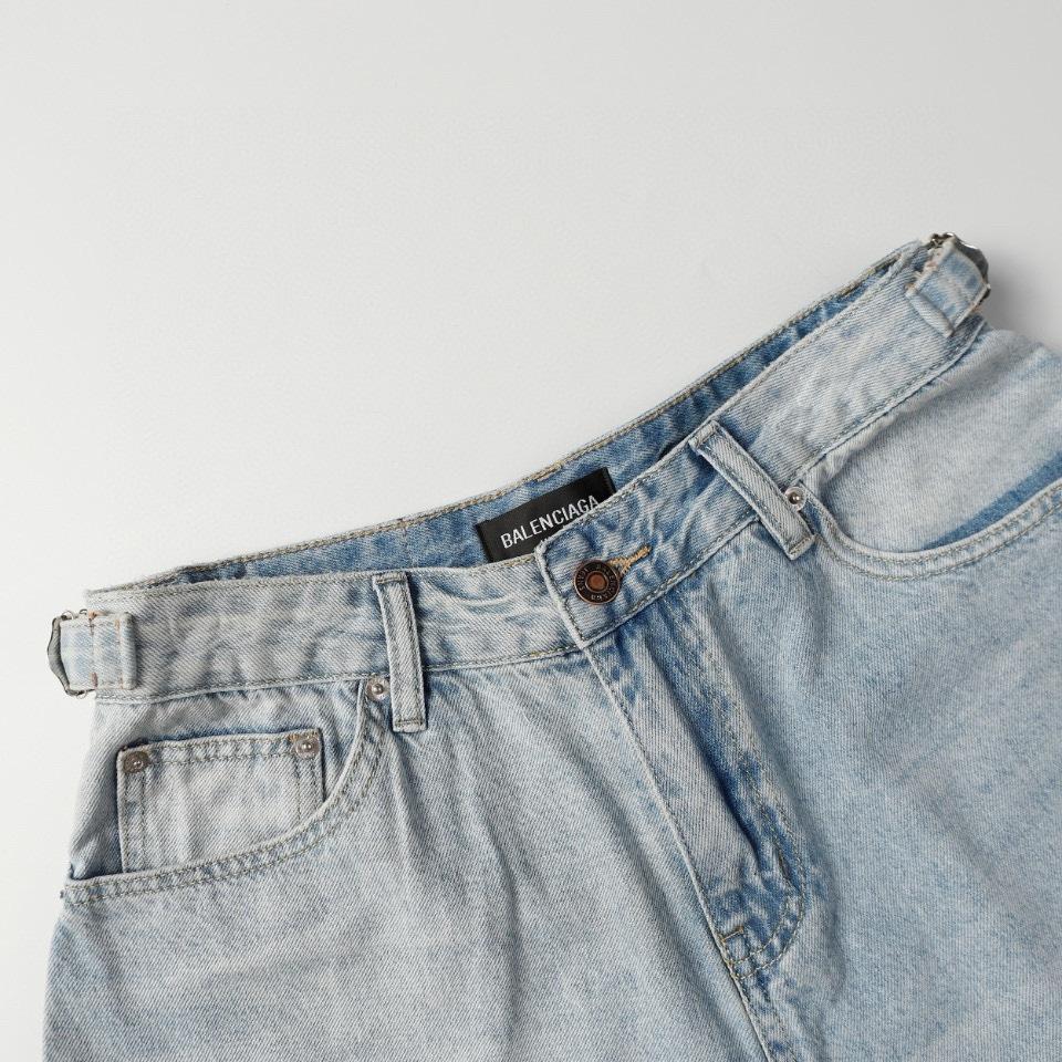 Balenciaga Denim Shorts - EUR FASHION