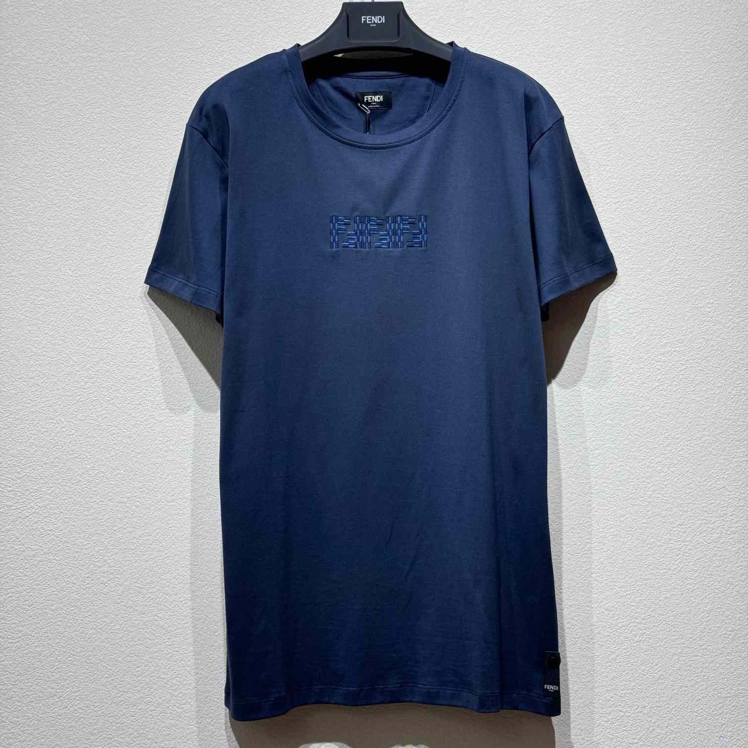 Fendi Short-Sleeved Crew Neck T-Shirt  - EUR FASHION