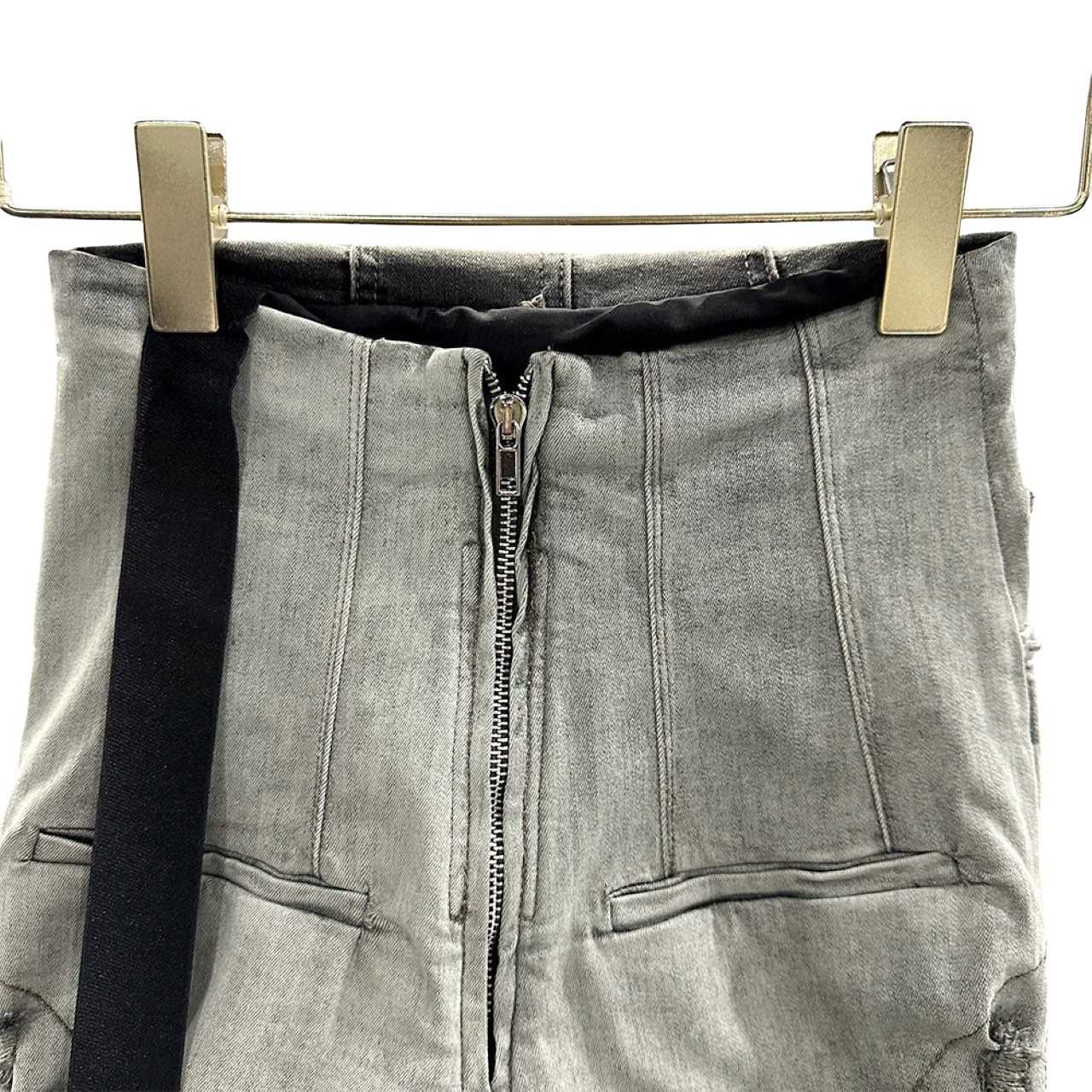 Rick Owens Distressed High-waist Mini Shorts  - EUR FASHION