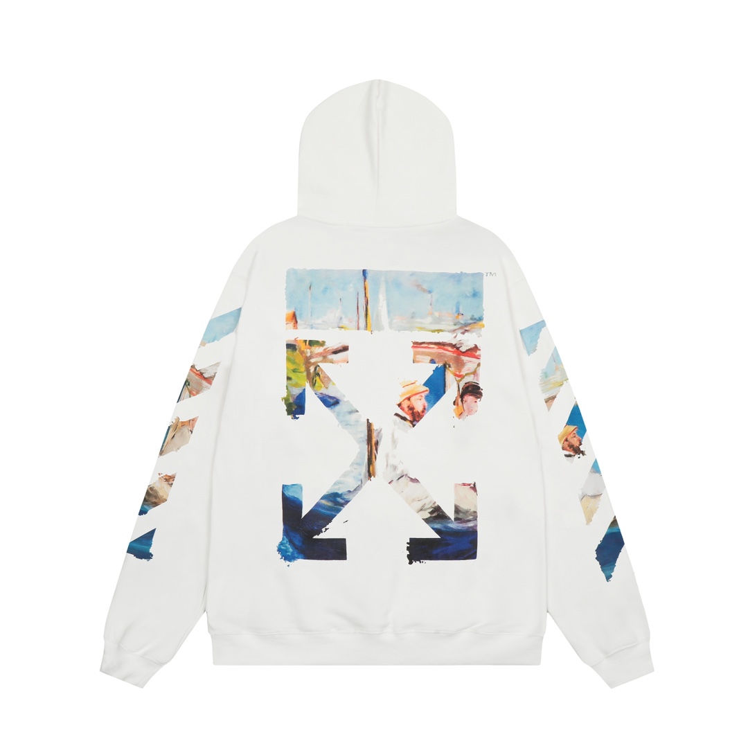 Off-White Cotton Hoodie - EUR FASHION