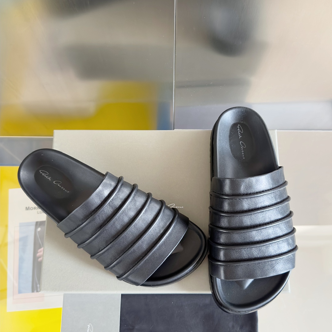 Rick Owens Ruhlmann Granola Slides - EUR FASHION