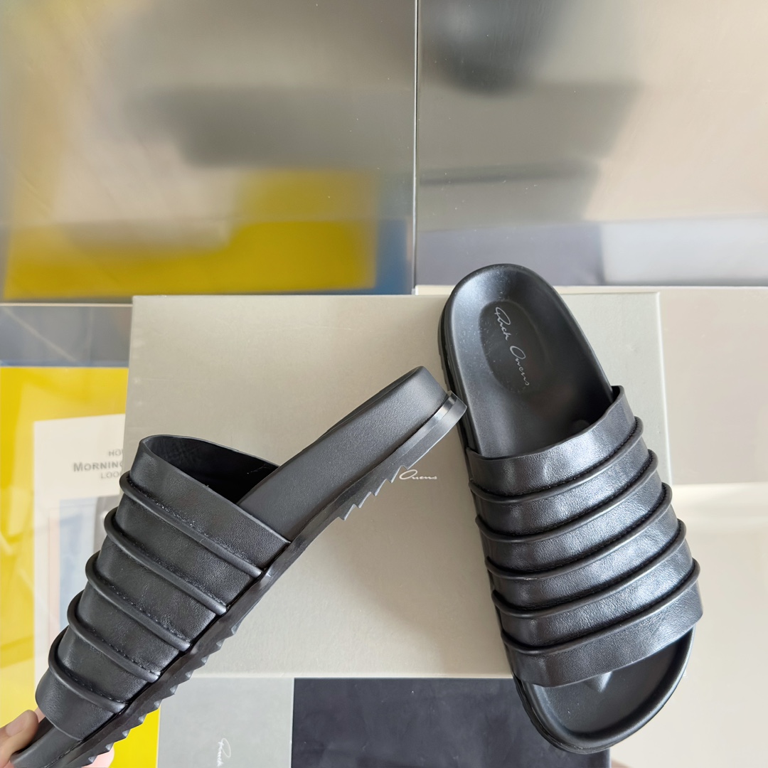 Rick Owens Ruhlmann Granola Slides - EUR FASHION