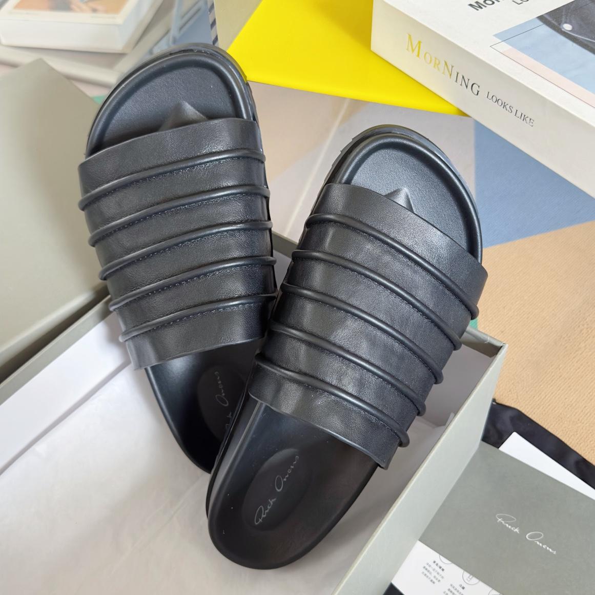 Rick Owens Ruhlmann Granola Slides - EUR FASHION