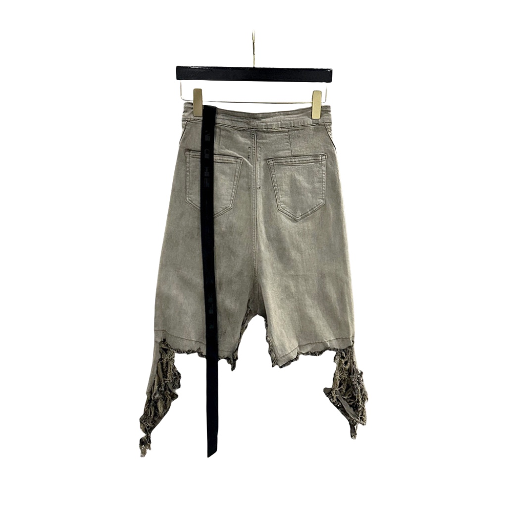 Rick Owens DRKSHDW Slivered Denim Skirt - EUR FASHION