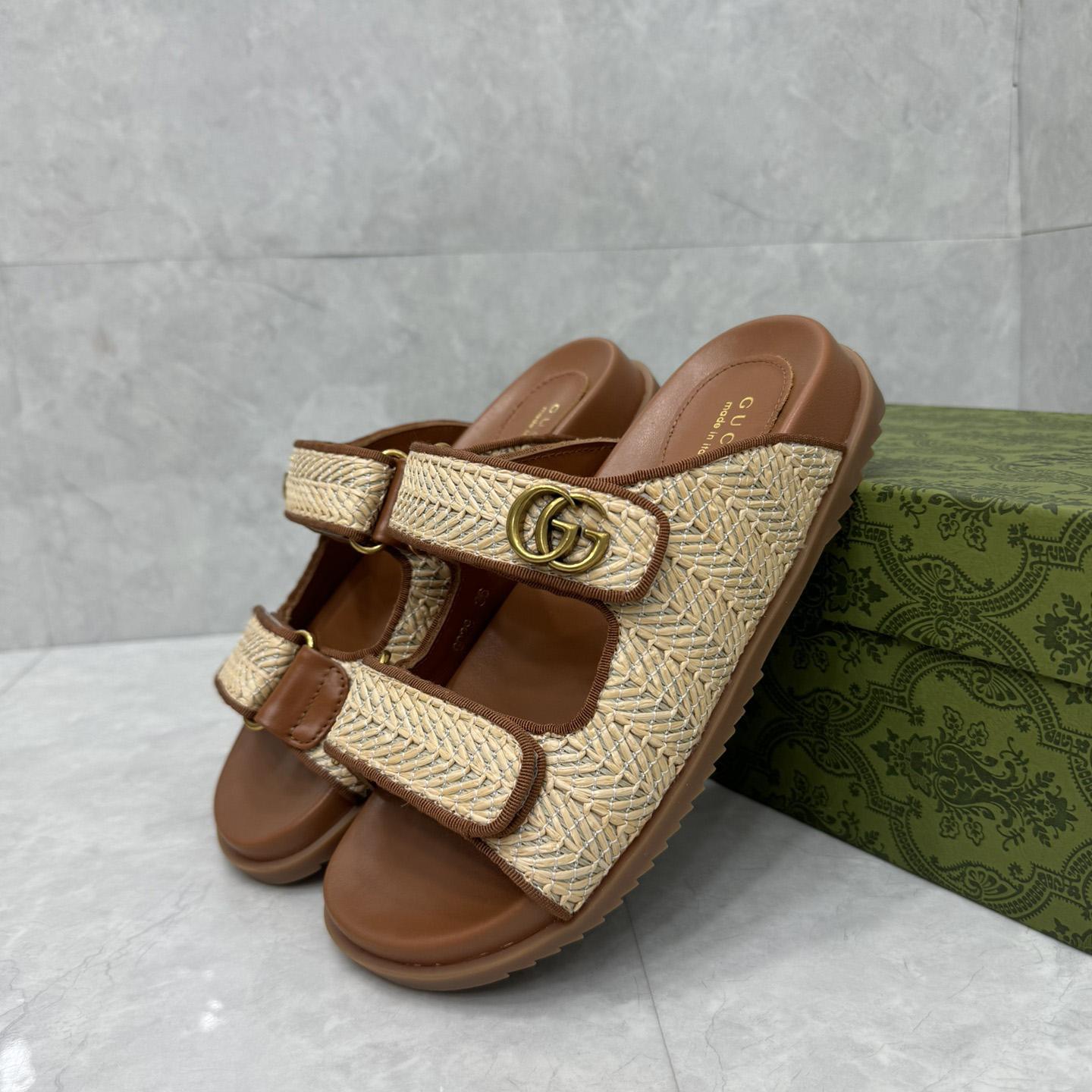 Gucci Sandal With Double G   - EUR FASHION