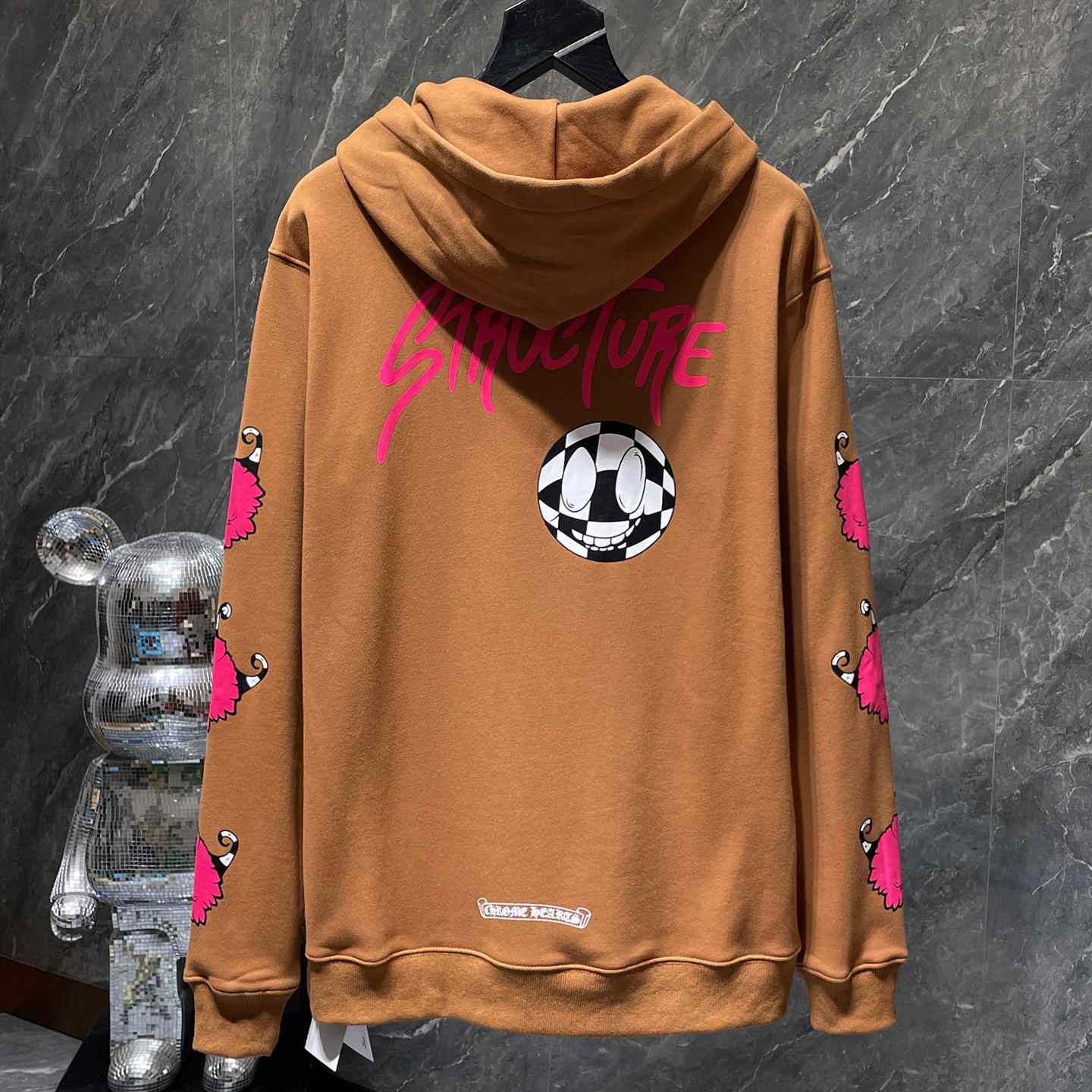 Chrome Hearts x Matty Boy Brown & Pink 'Structure' Hoodie - EUR FASHION