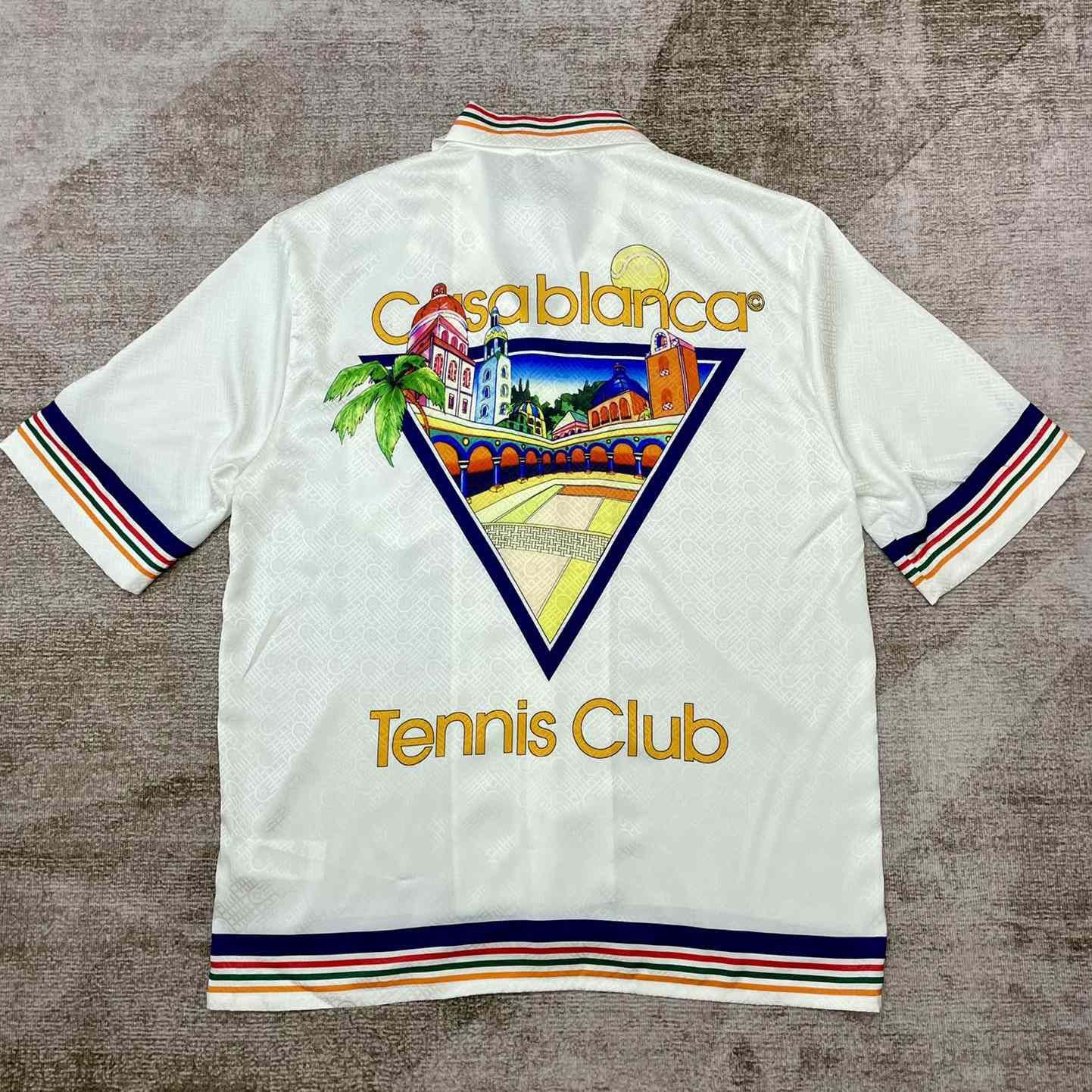 Casablanca Tennis Club Icon Silk Shirt   CA3480 - EUR FASHION