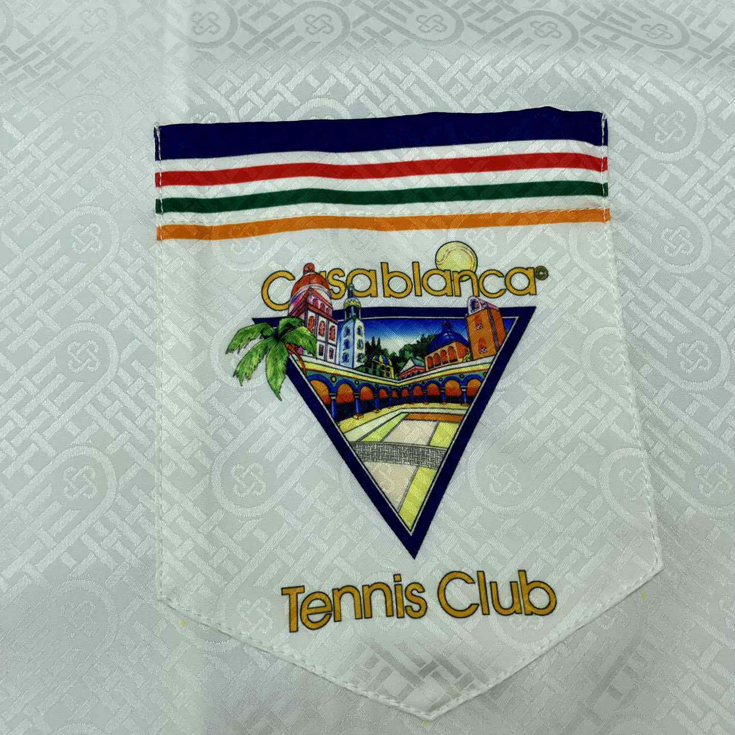 Casablanca Tennis Club Icon Silk Shirt   CA3480 - EUR FASHION