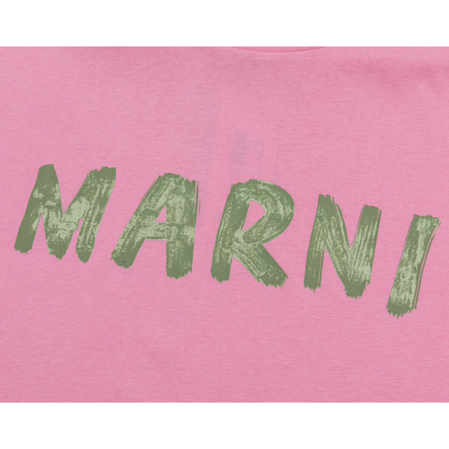 Marni Cotton T-Shirt With Logo - EUR FASHION