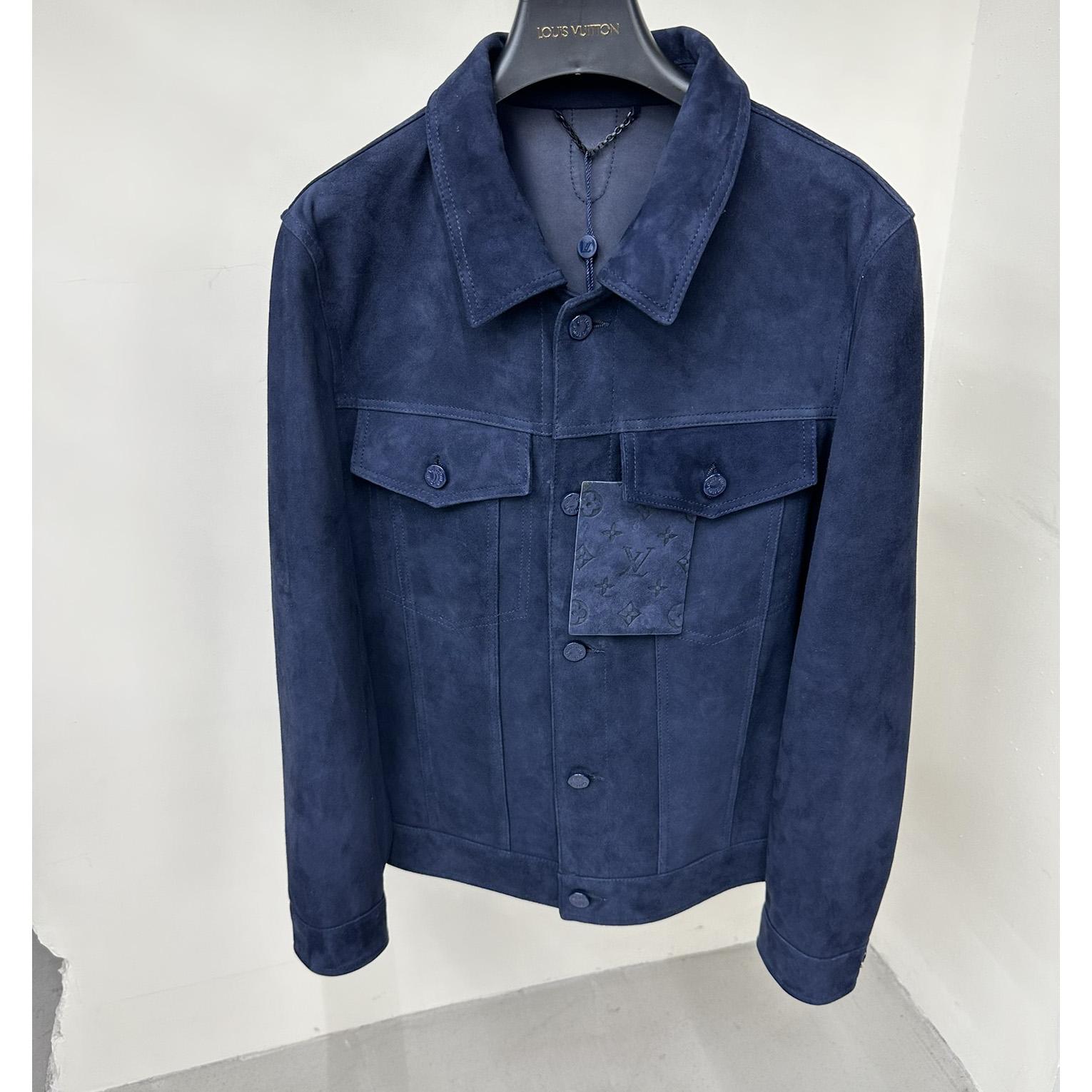 Louis Vuitton Suede Denim Jacket   1A8I3B - EUR FASHION