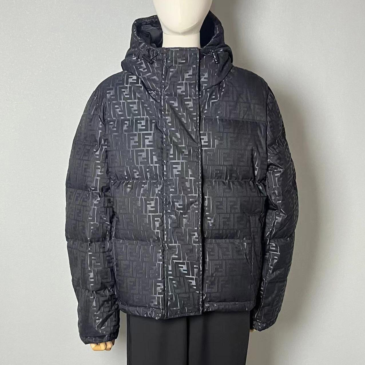 Fendi Black FF Nylon Down Jacket - EUR FASHION