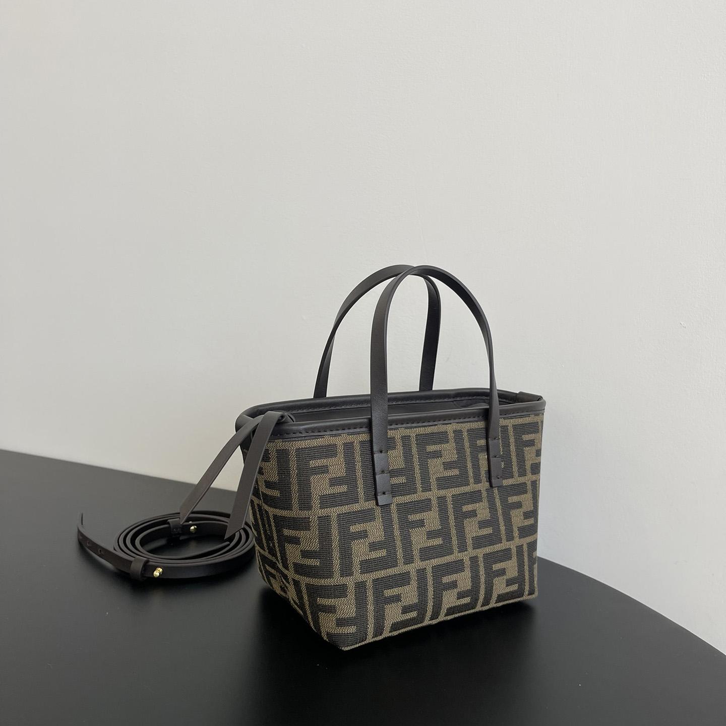 Fendi Mini Roll Brown FF Jacquard Mini Bag - EUR FASHION