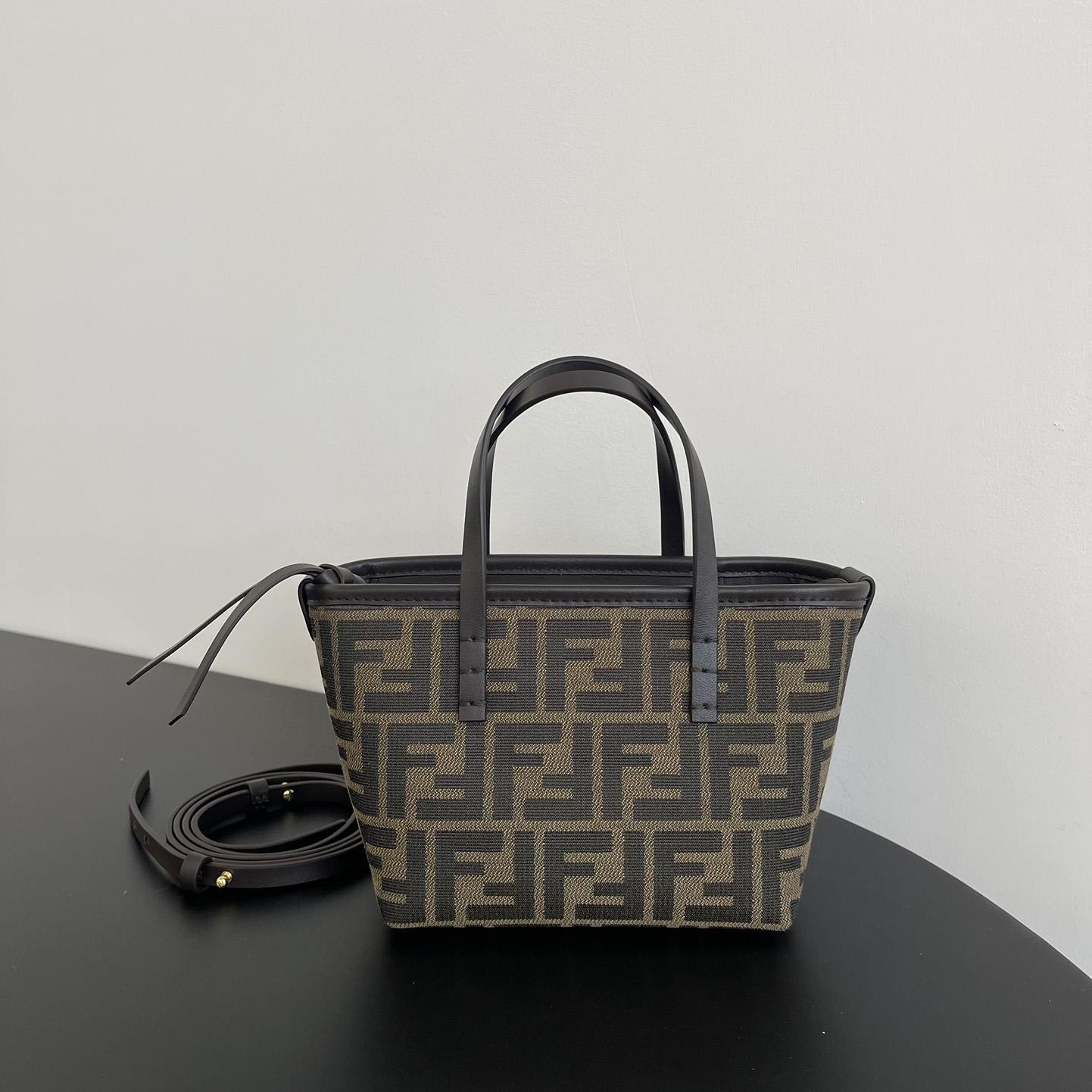 Fendi Mini Roll Brown FF Jacquard Mini Bag - EUR FASHION