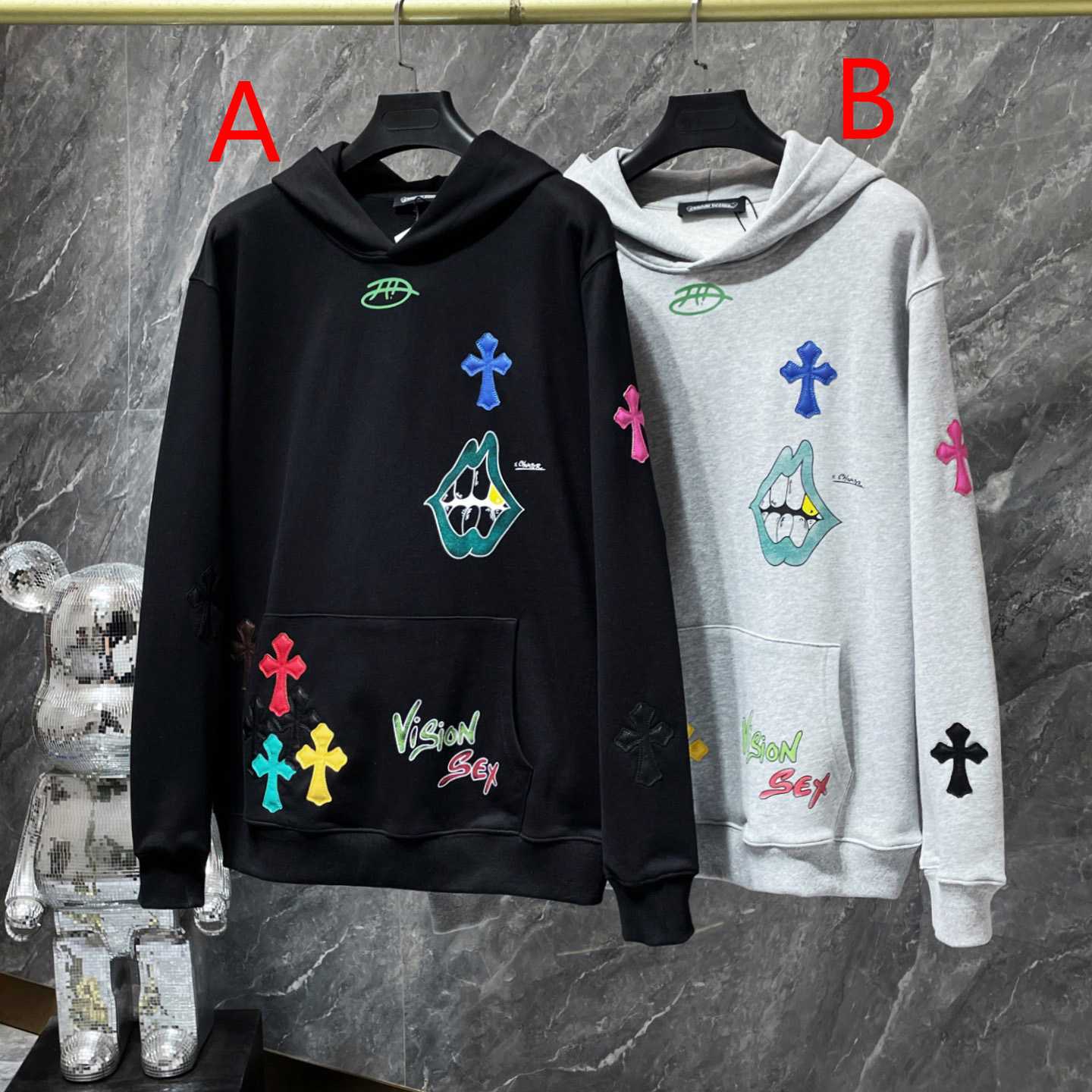 Chrome Hearts x Matty Boy Cross Patch Hoodie - EUR FASHION