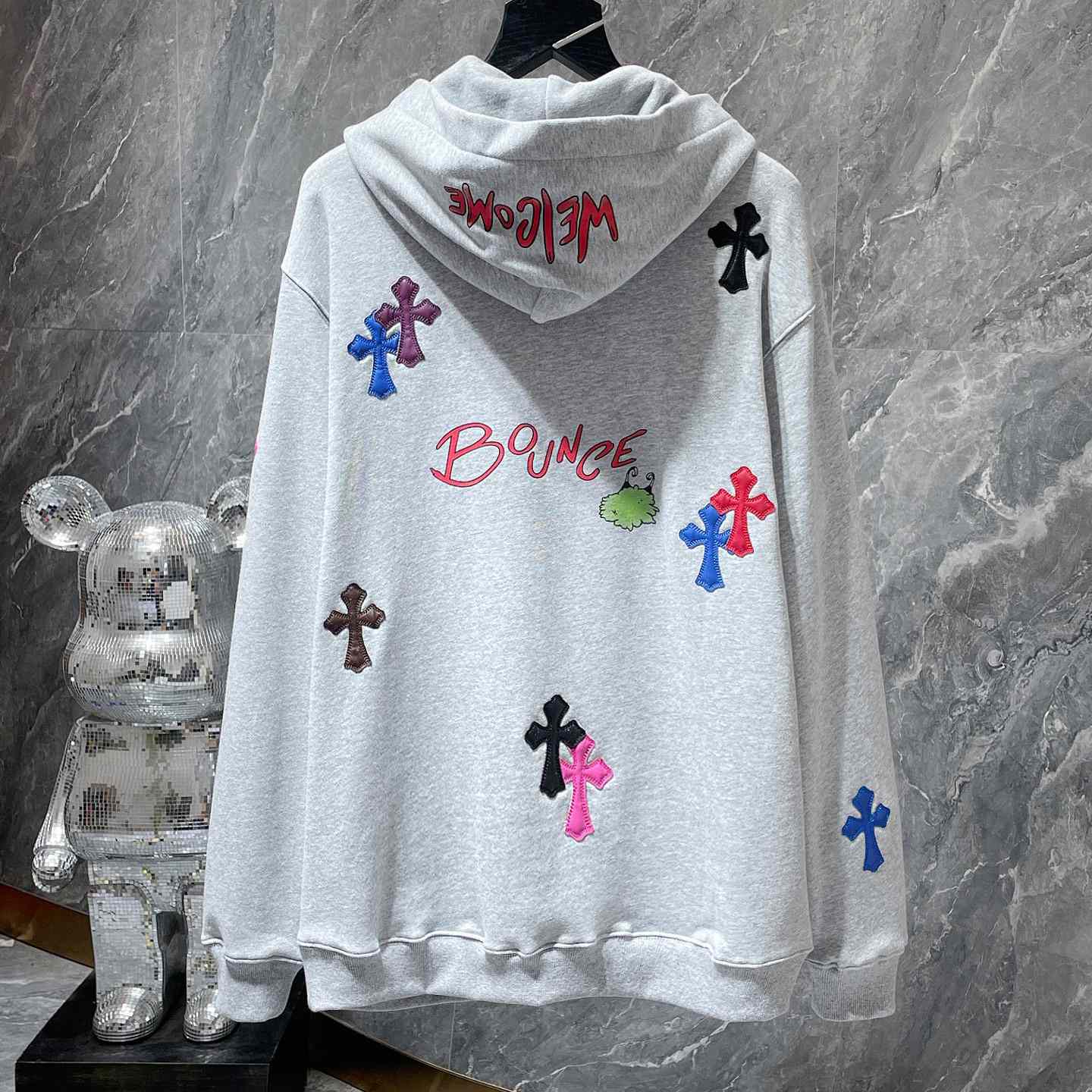 Chrome Hearts x Matty Boy Cross Patch Hoodie - EUR FASHION