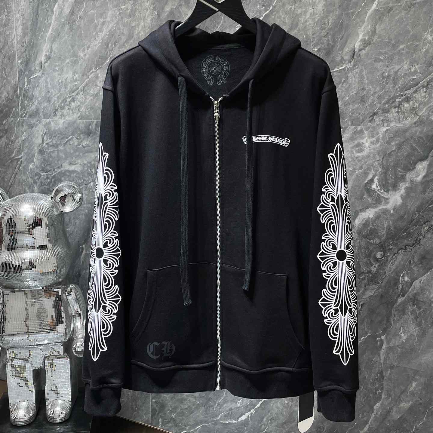 Chrome Hearts Zip Up Hoodie  - EUR FASHION