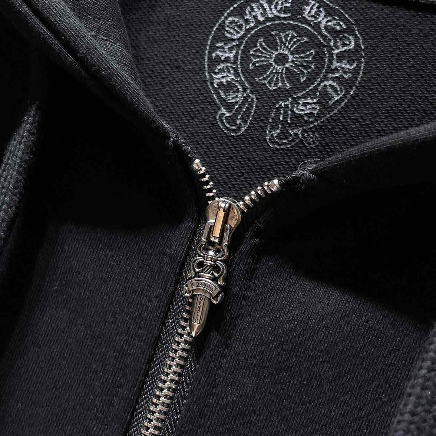 Chrome Hearts Zip Up Hoodie  - EUR FASHION