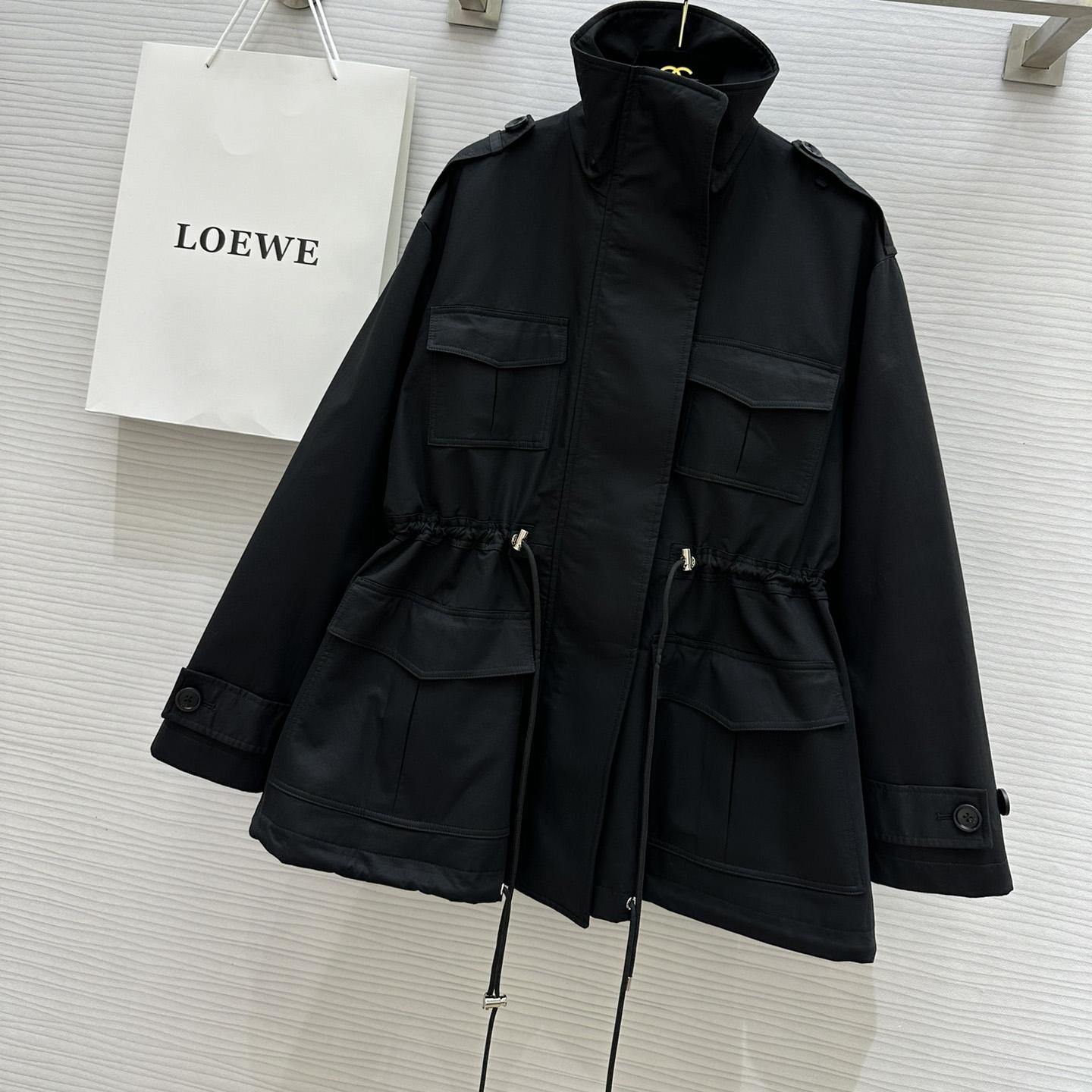 Loewe Short Parka In Cotton - EUR FASHION