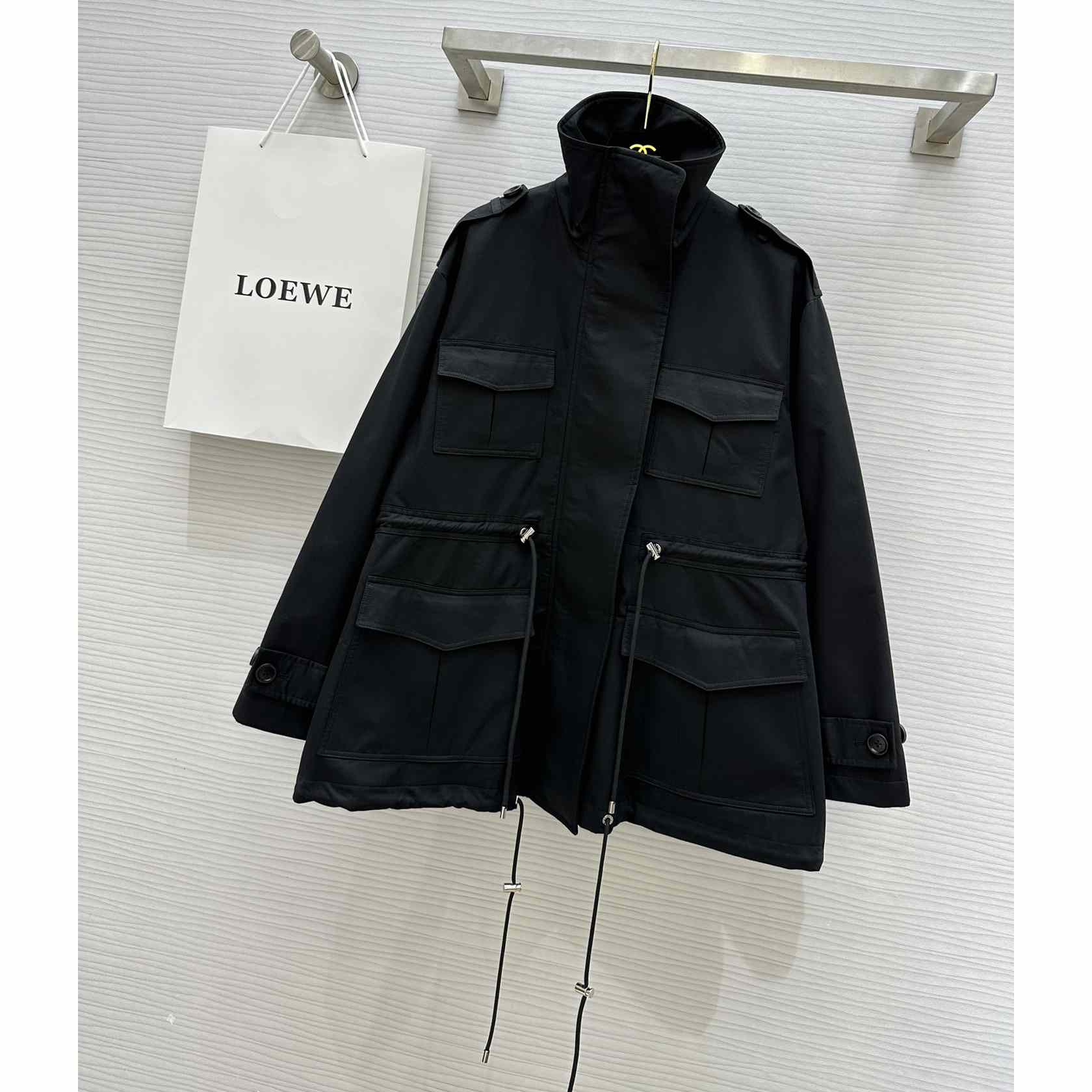 Loewe Short Parka In Cotton - EUR FASHION