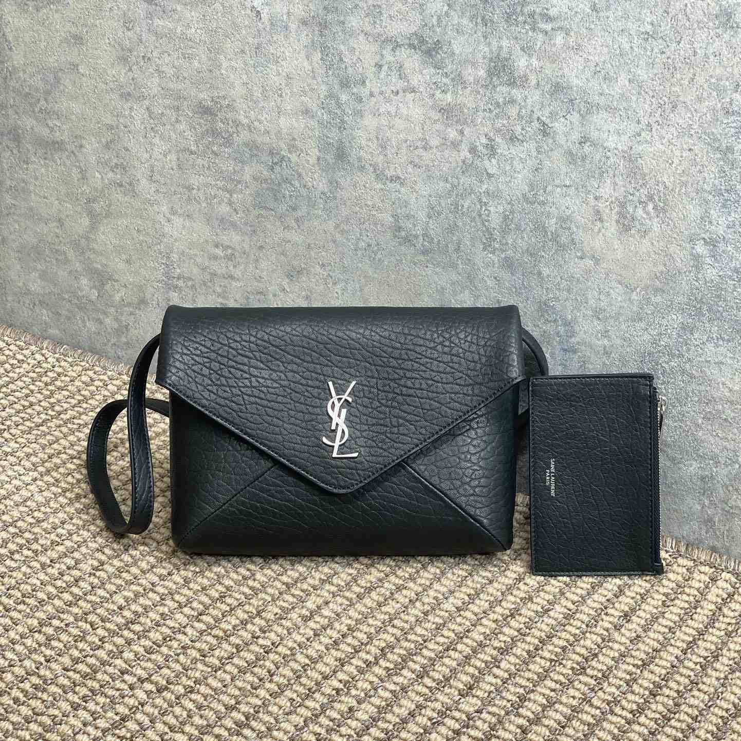 Saint Laurent Cassandre Envelope Messenger In Lambskin - EUR FASHION