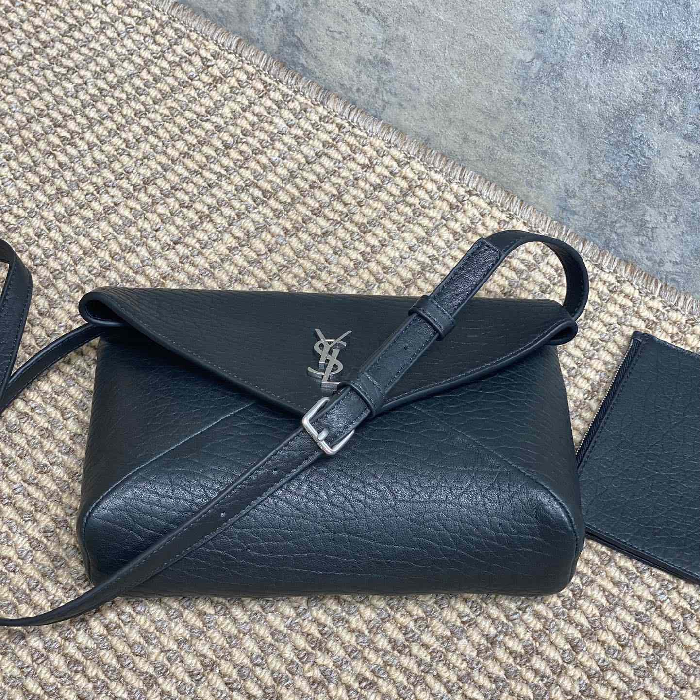 Saint Laurent Cassandre Envelope Messenger In Lambskin - EUR FASHION