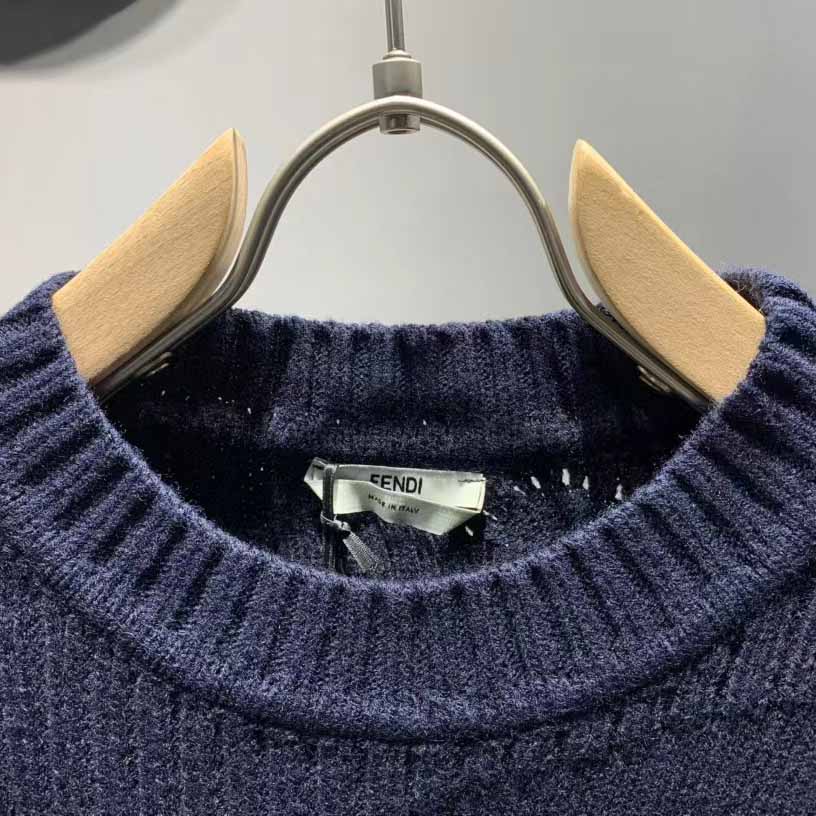 Fendi Sweater In Blue - EUR FASHION