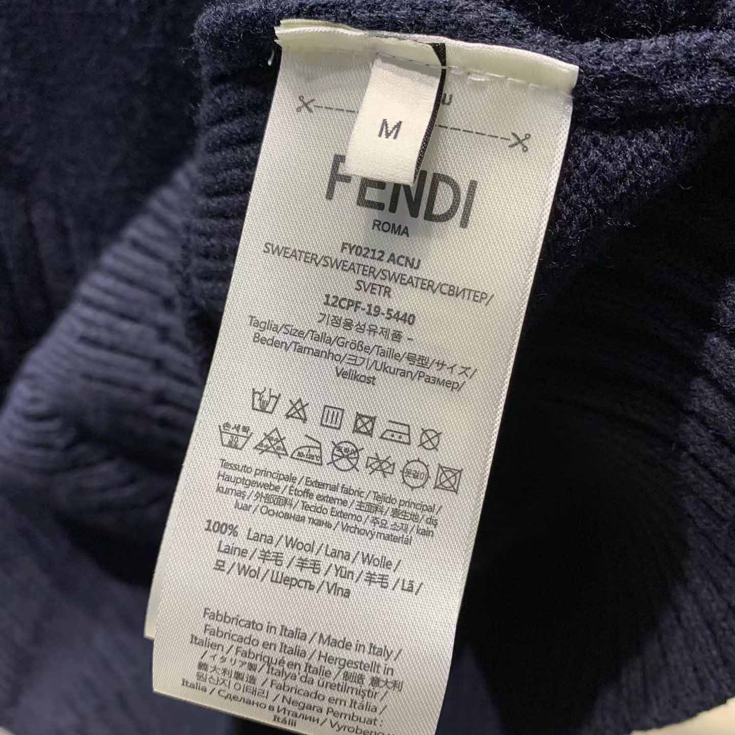 Fendi Sweater In Blue - EUR FASHION