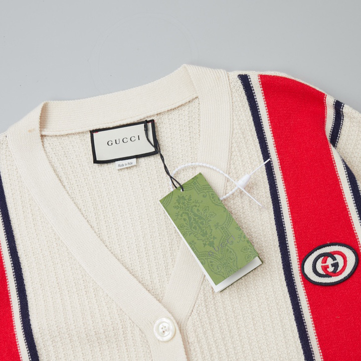 Gucci Knit Cotton Cardigan With Patch - EUR FASHION