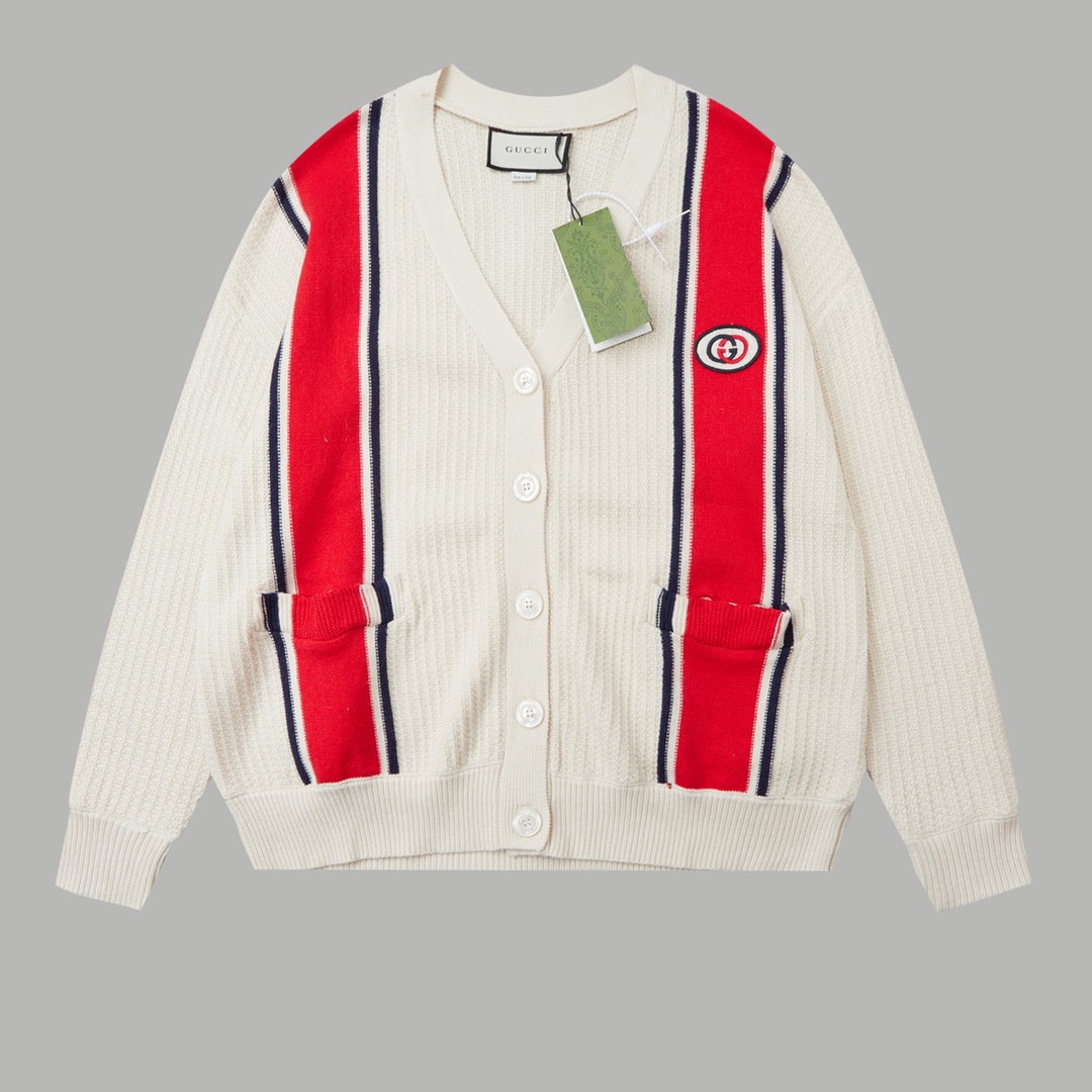 Gucci Knit Cotton Cardigan With Patch - EUR FASHION