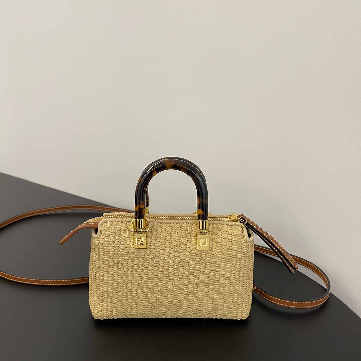 Fendi By The Way Mini Beige Cotton Fiber Mini-bag - EUR FASHION